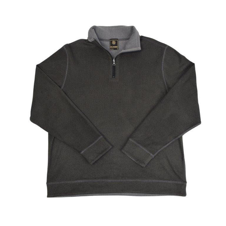 charcoal quarter zip