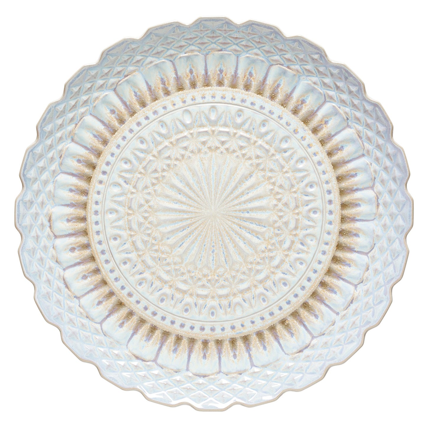 16in Round Platter - Cristal Nacar by CasaFina