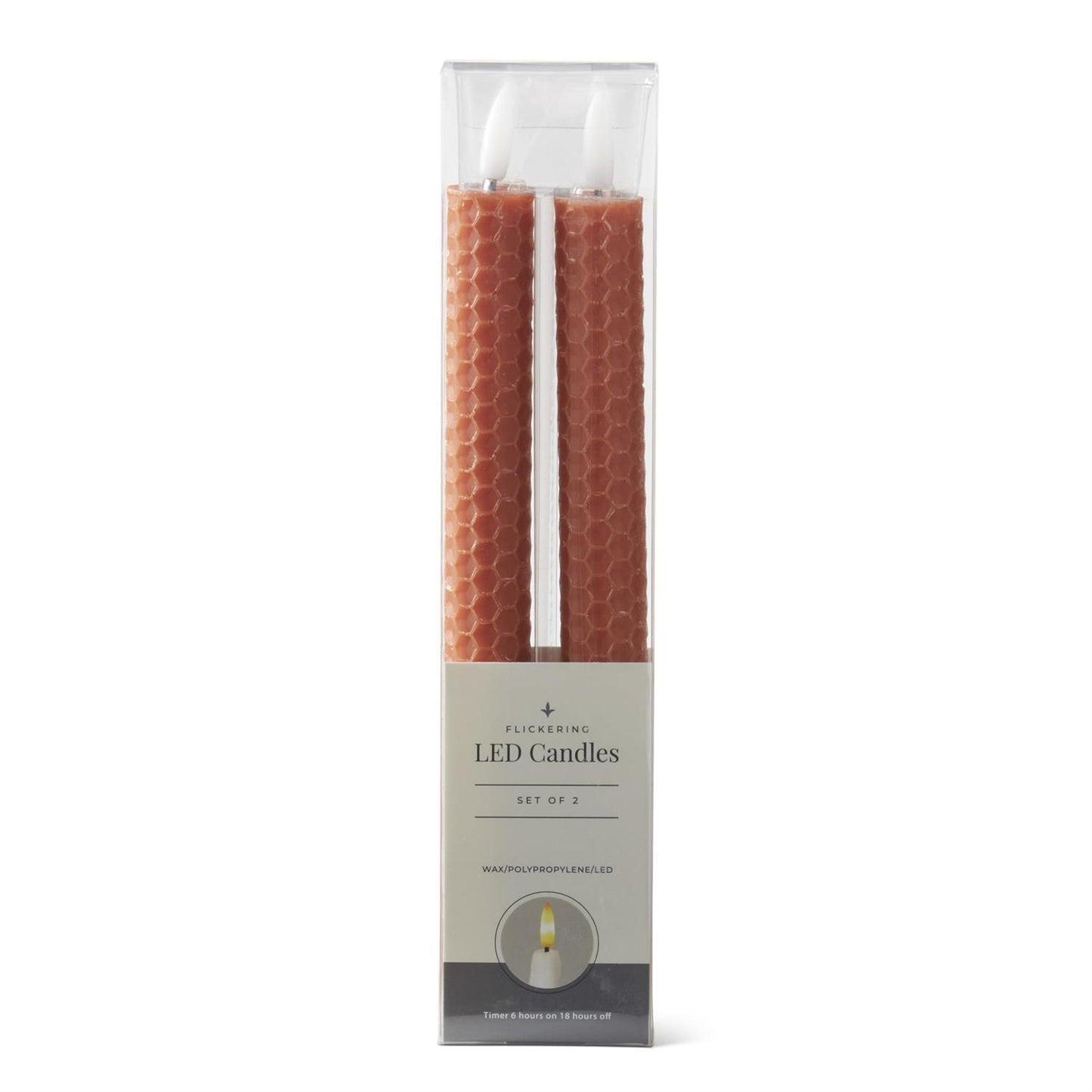 set of 2 rust tapers