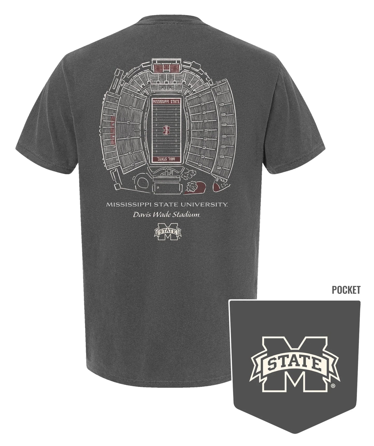 davis wade blue print tee