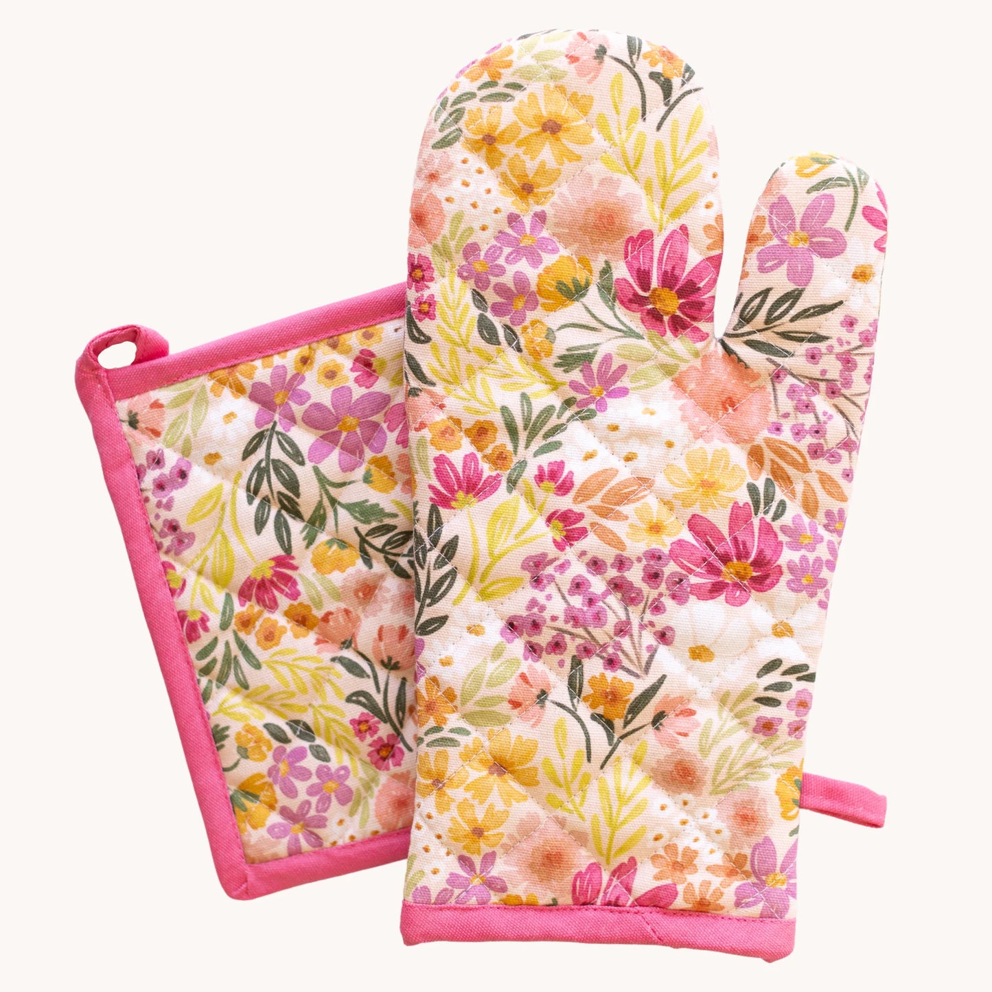 oven mitt and pot holder set