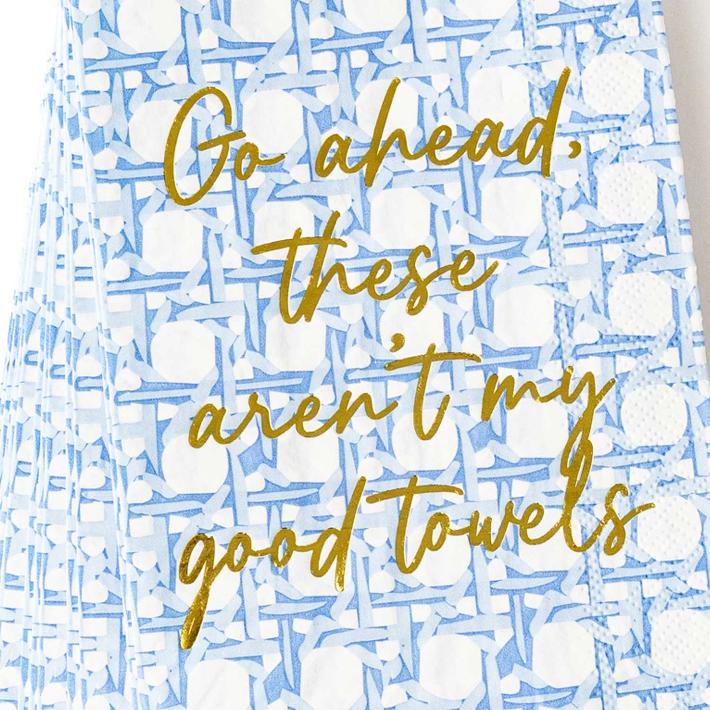 Blue Cane Paper Guest Towel Packs