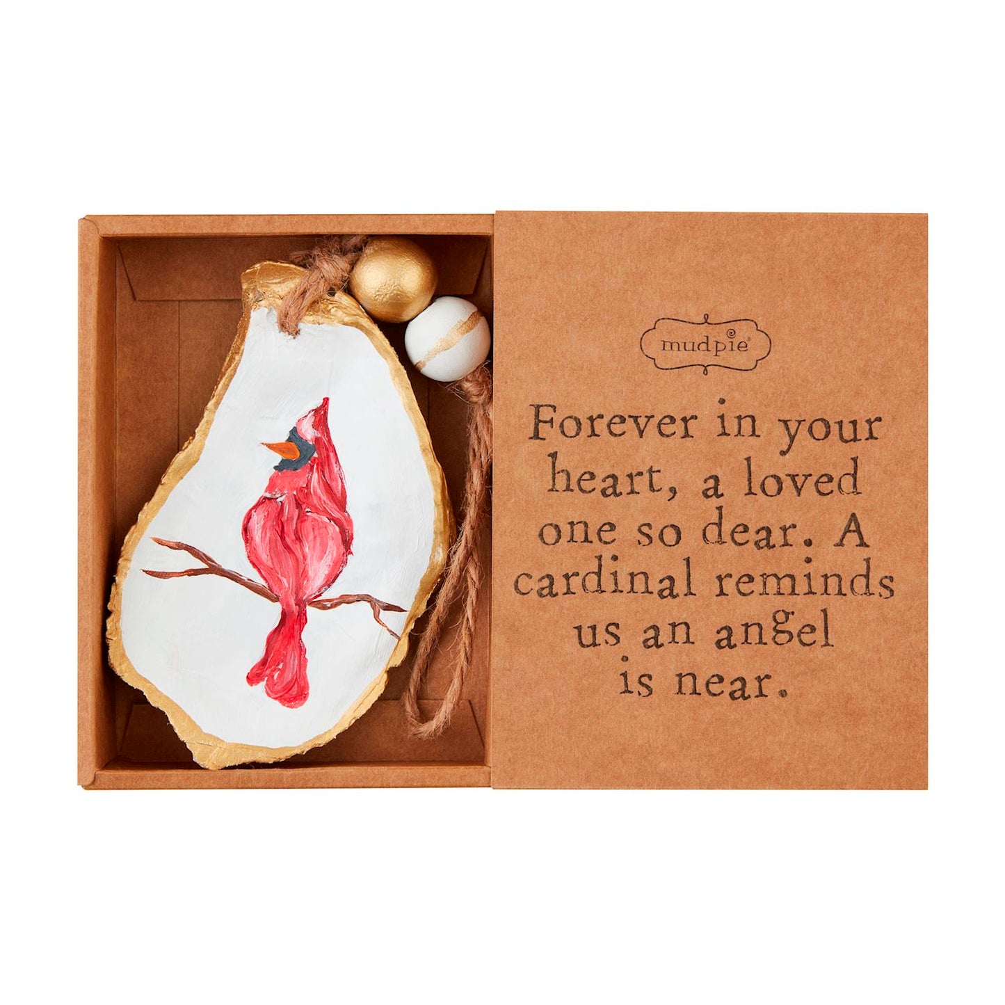 Cardinal Oyster Boxed Ornament