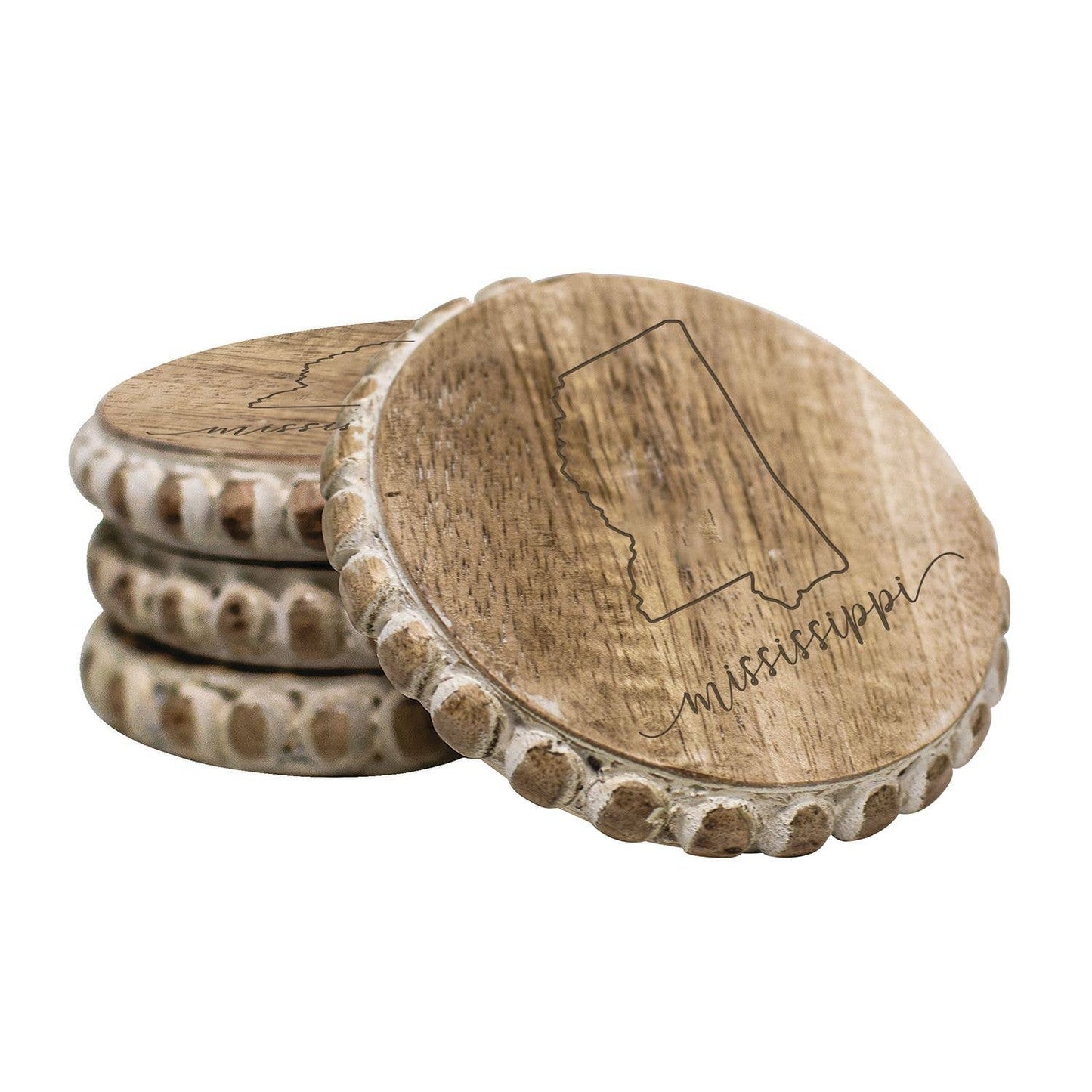 Coasters Beaded Edge Mississippi