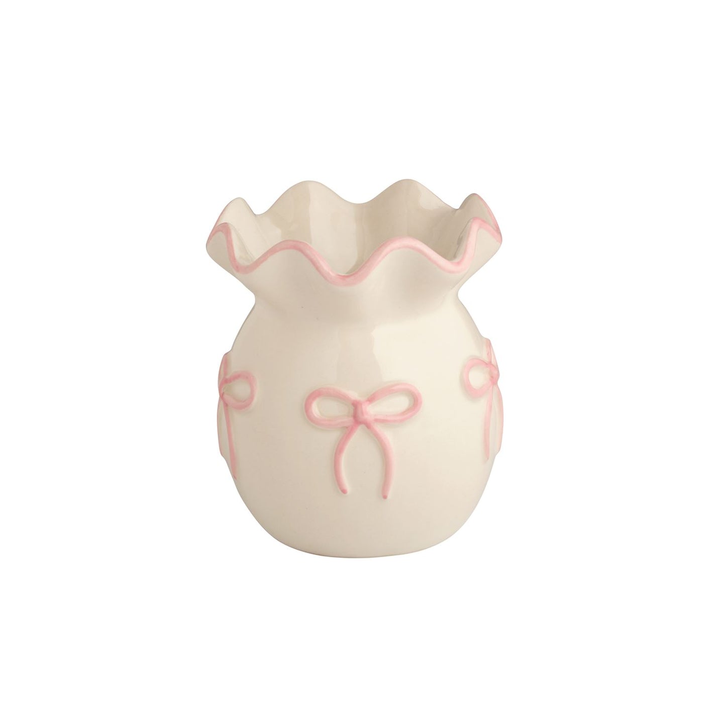 pink small bow vase