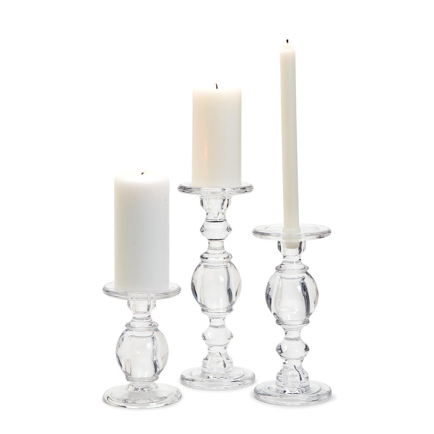 glass candleholder
