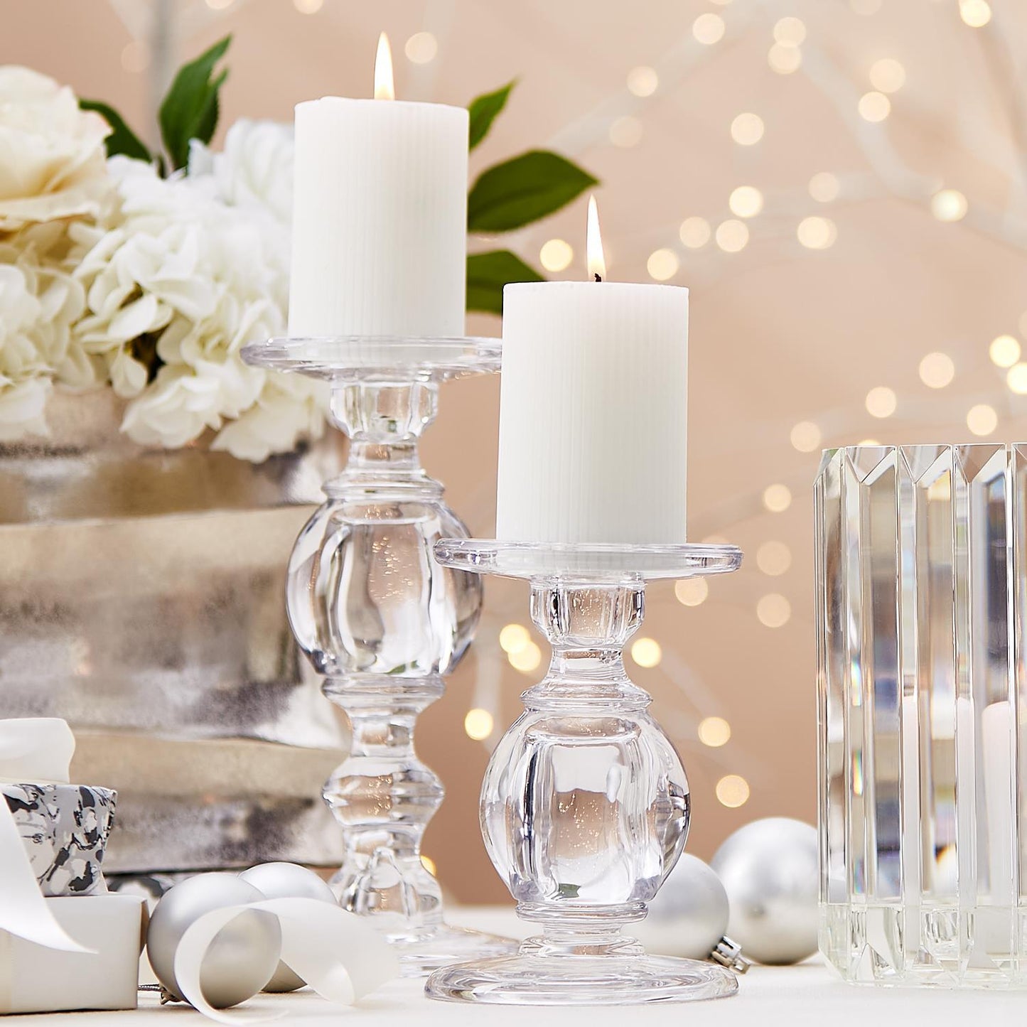 glass candleholder