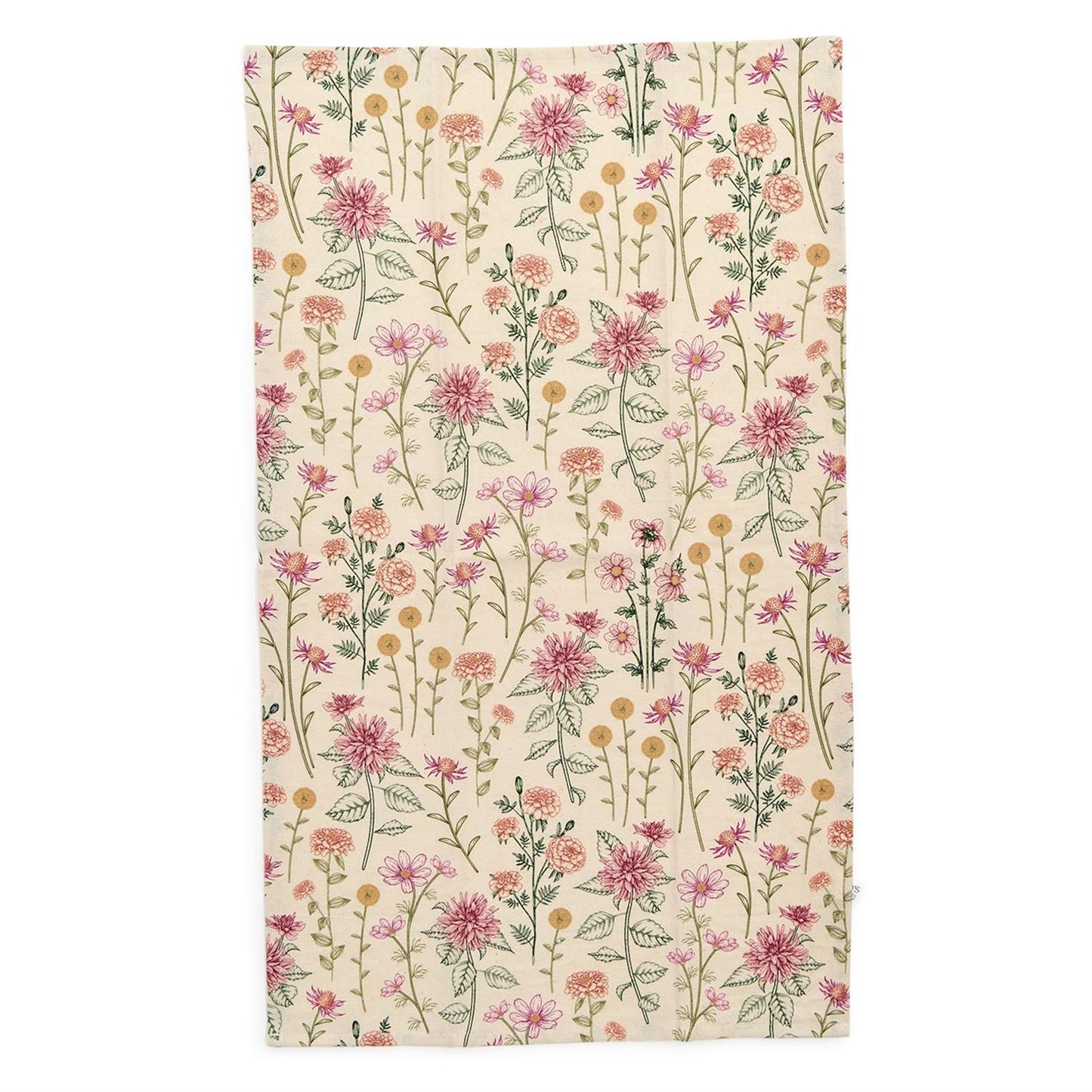 floral fall tea towel set