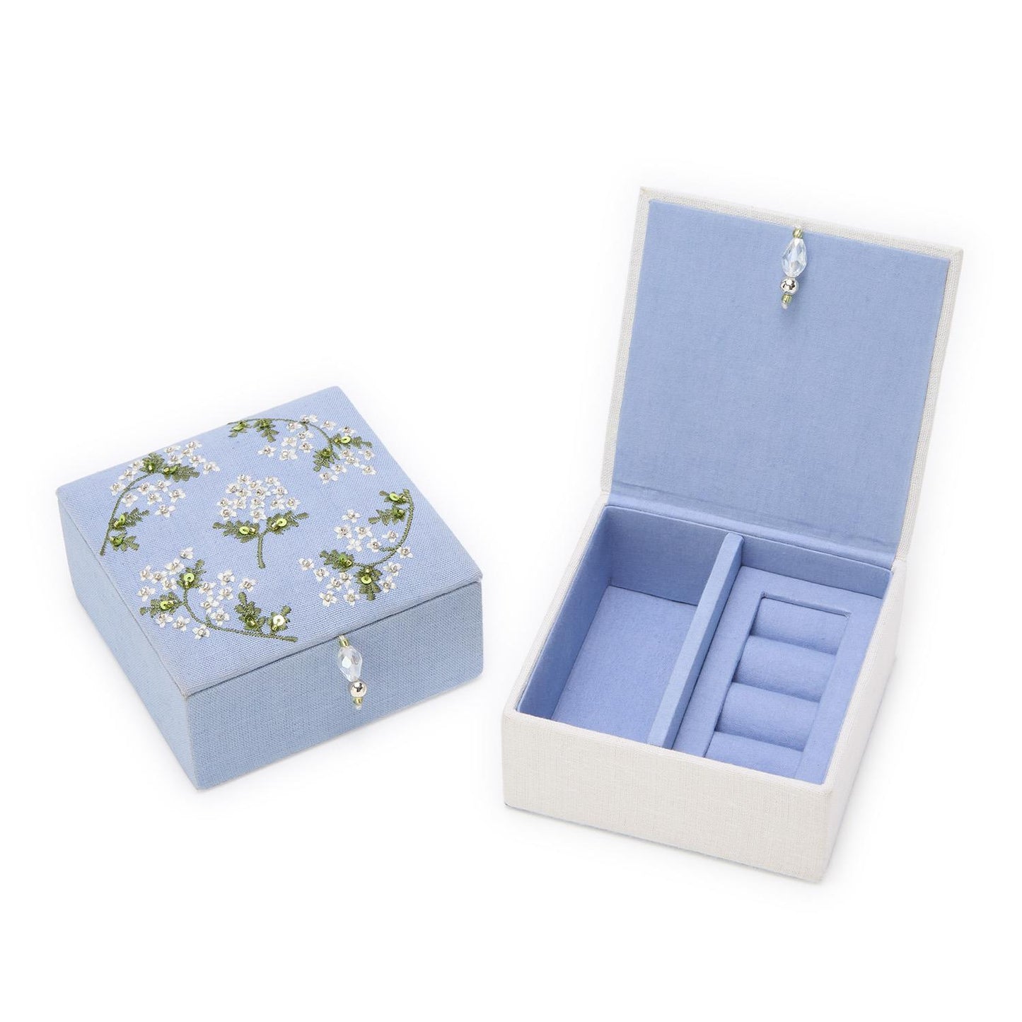 small hydrangea jewelry box