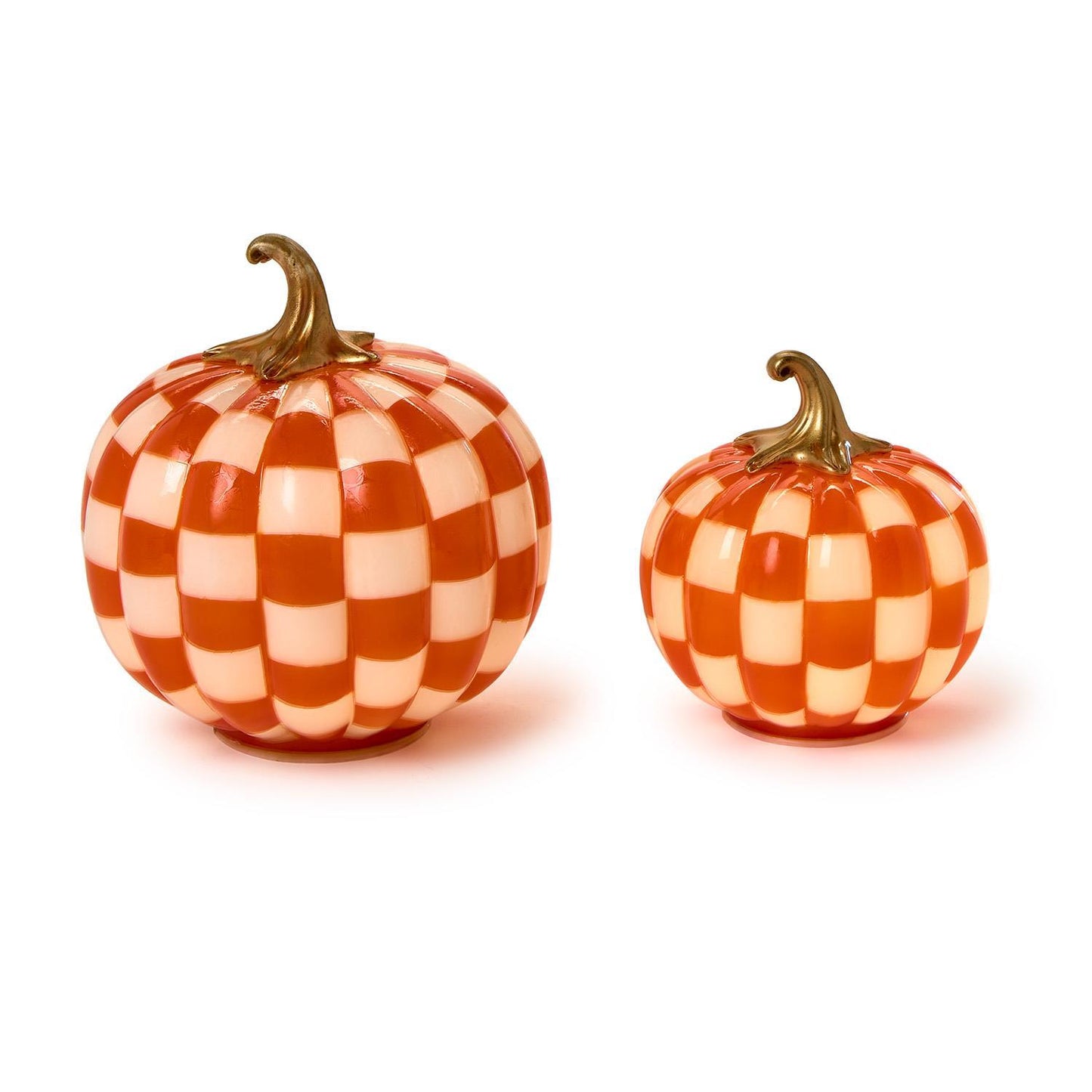 checkered pumpkins
