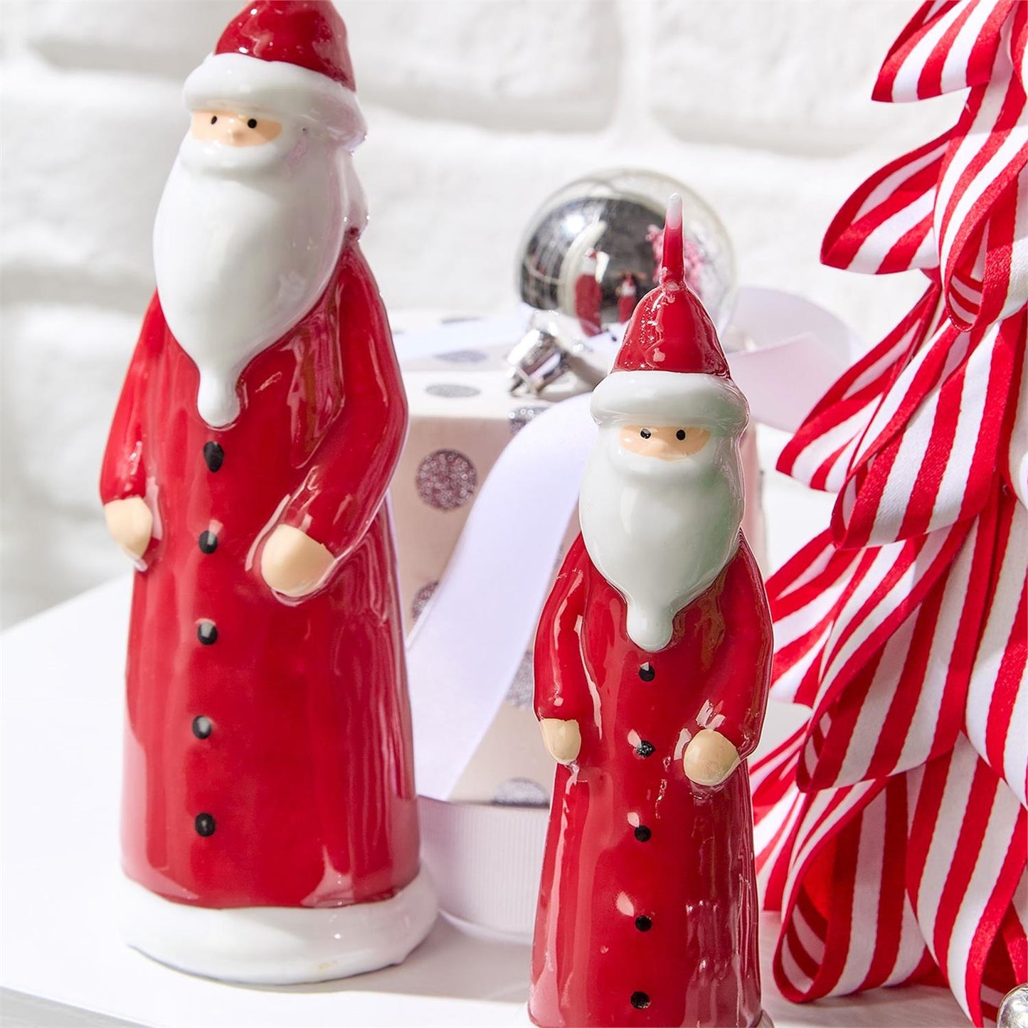 Set of 2 Santa Candles