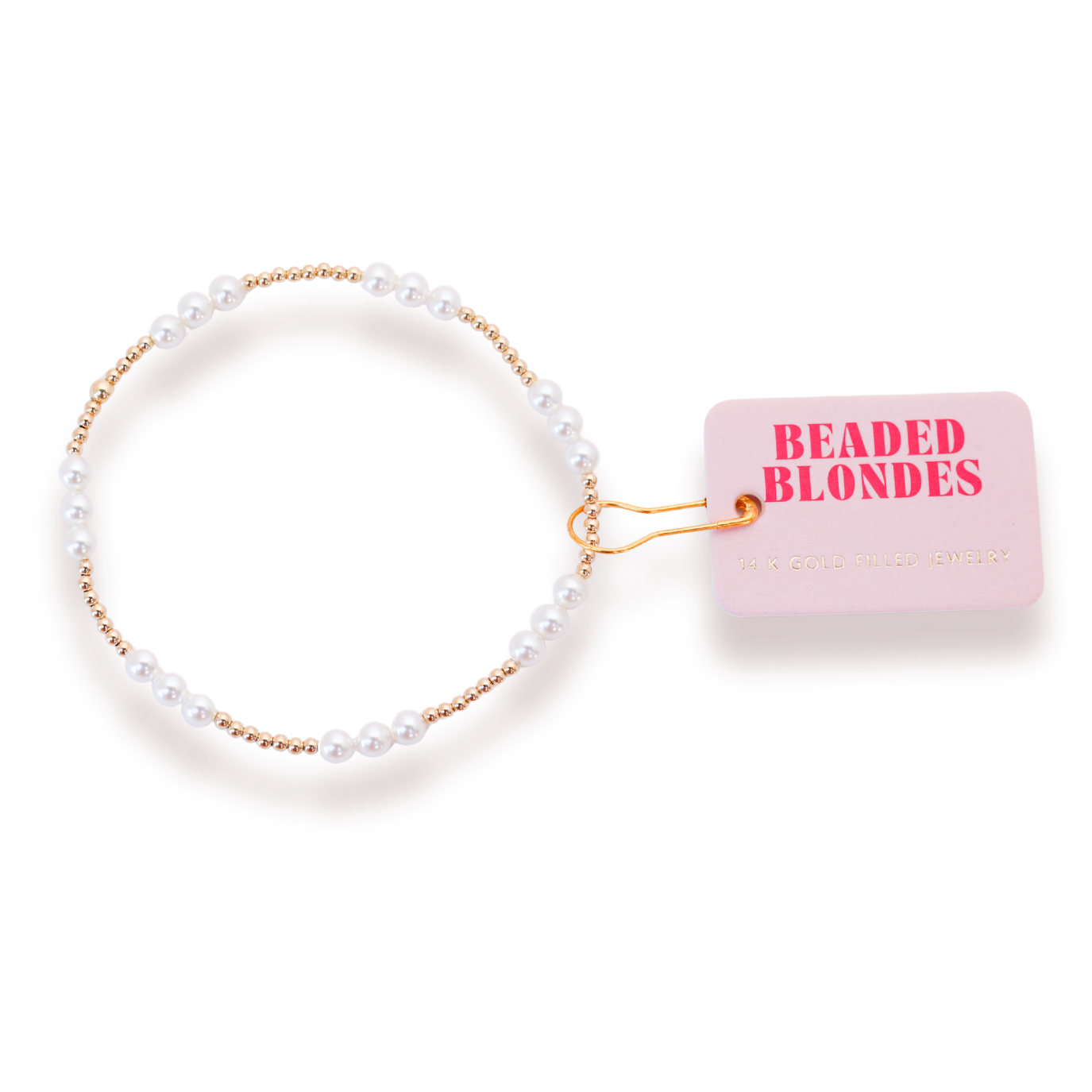 ILY Pearl Bracelet in Gold