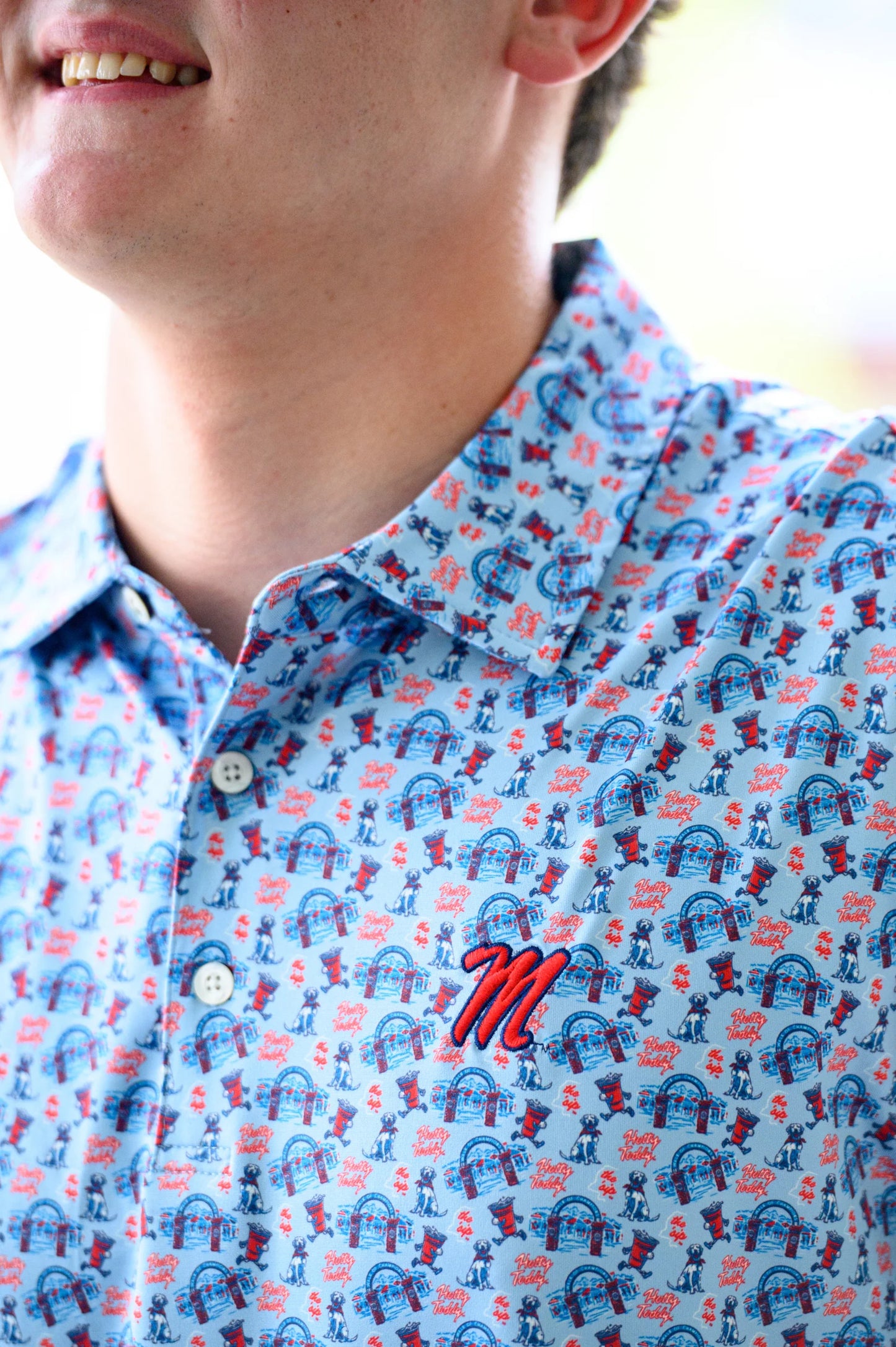 ole miss scrip m campus polo