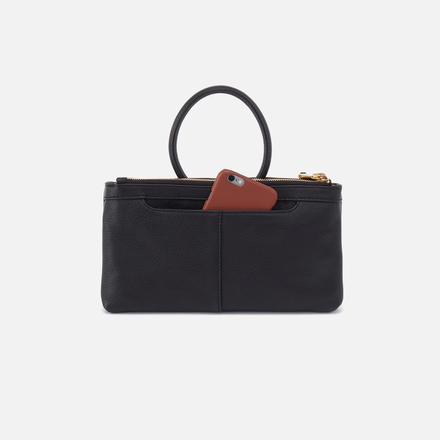 Sable Crossbody in Pebbled Black