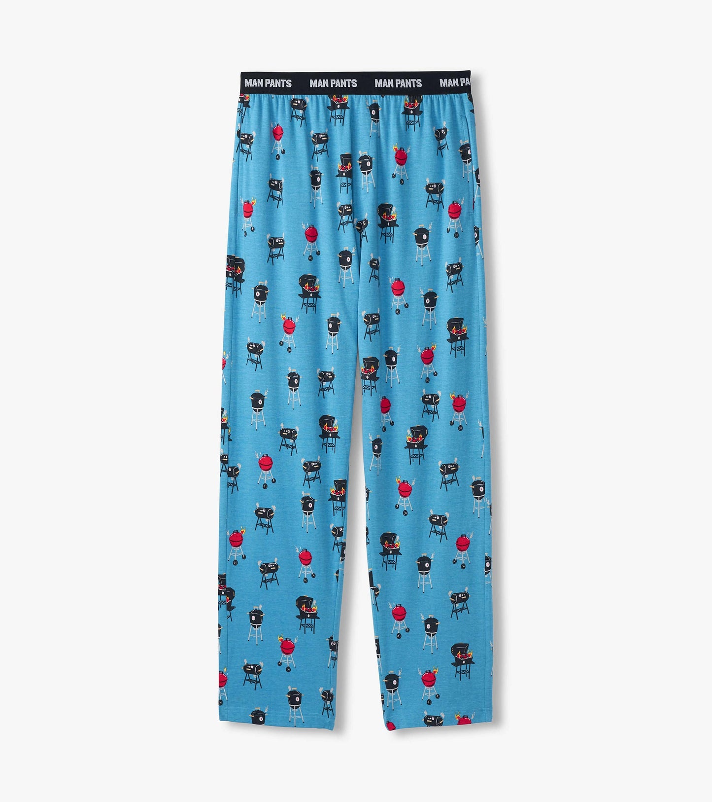 flaming bbqs man pants