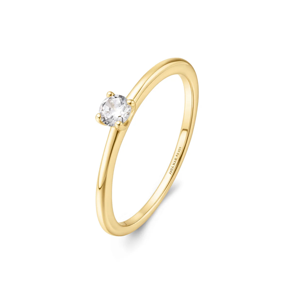 gold slim stacking ring