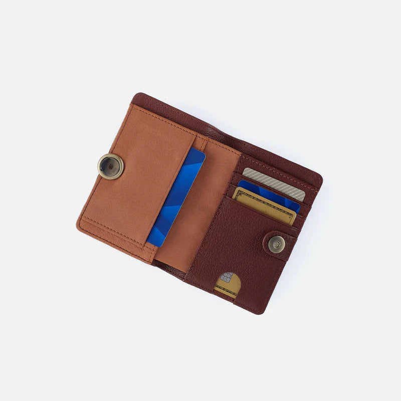 hutton small wallet in brown bear