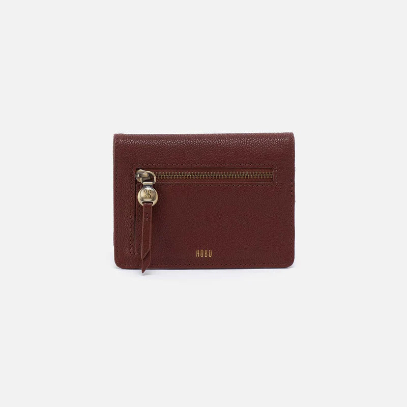 hutton small wallet in brown bear