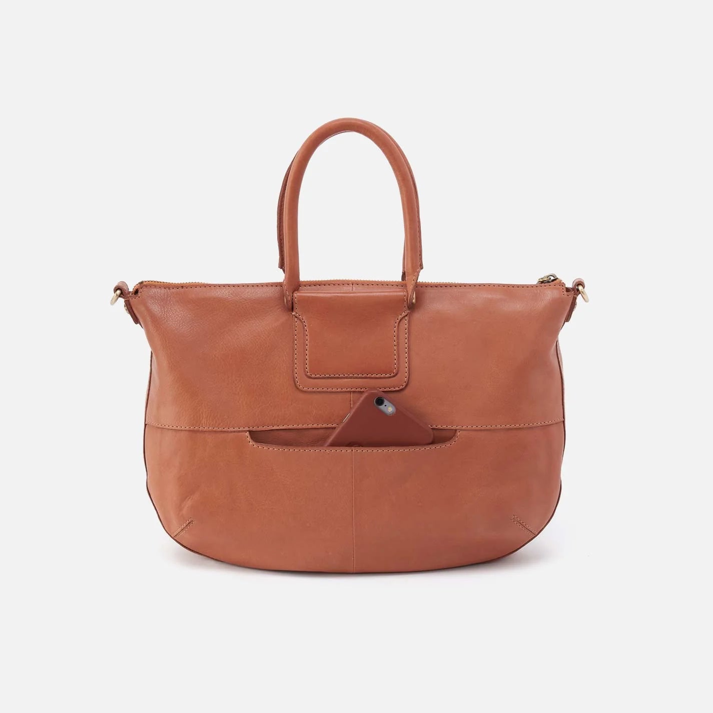 Shelia Large Washed Leather in Harvest Wheat