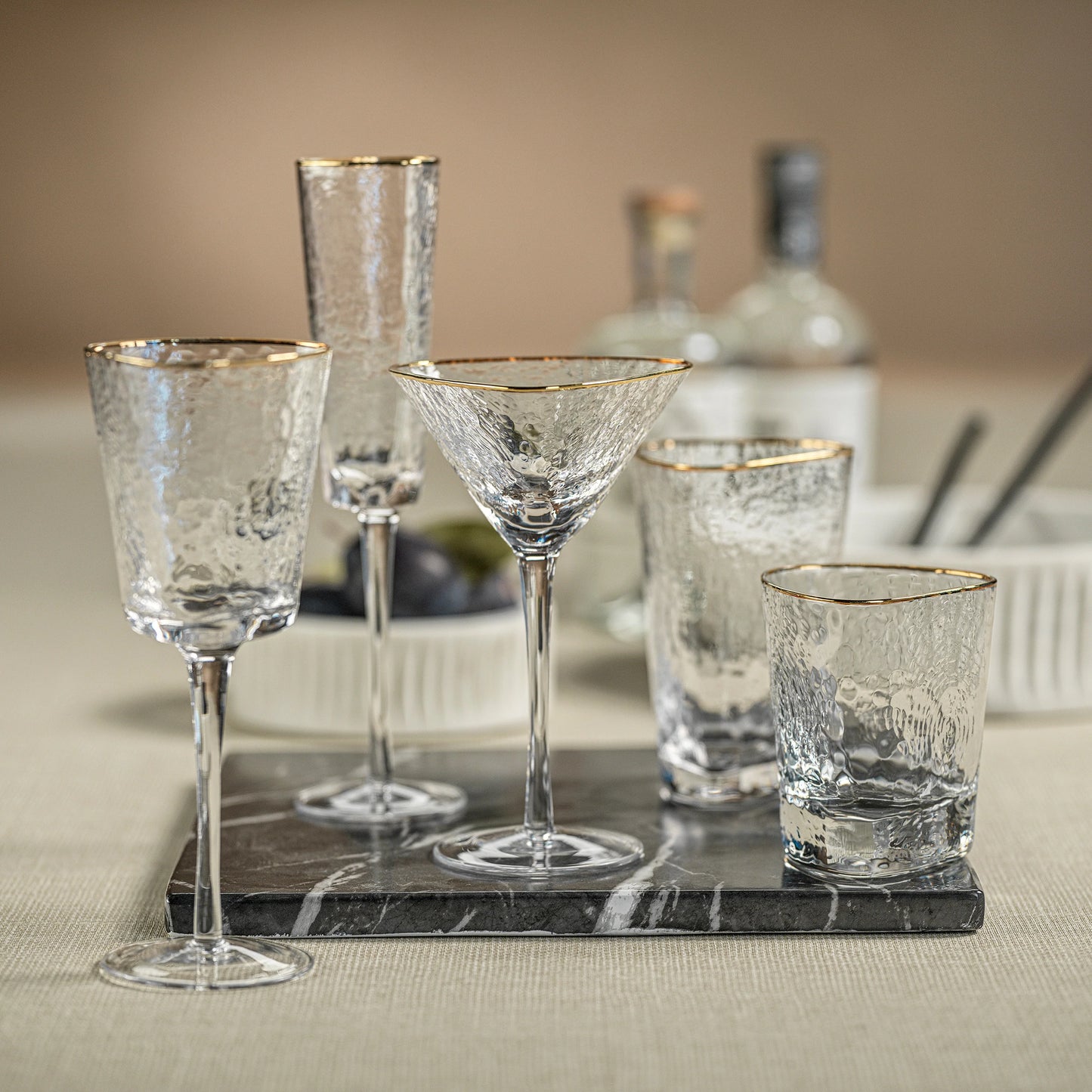 triangular highball glass