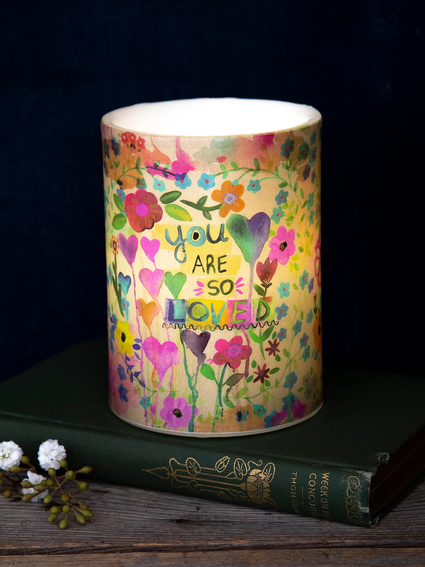 flameless you are so loved candle