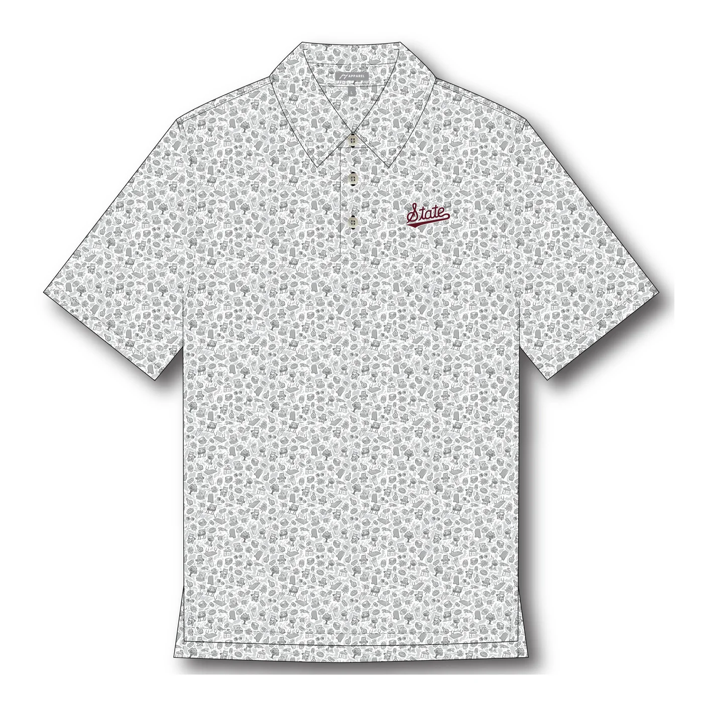 State Campus Script Polo