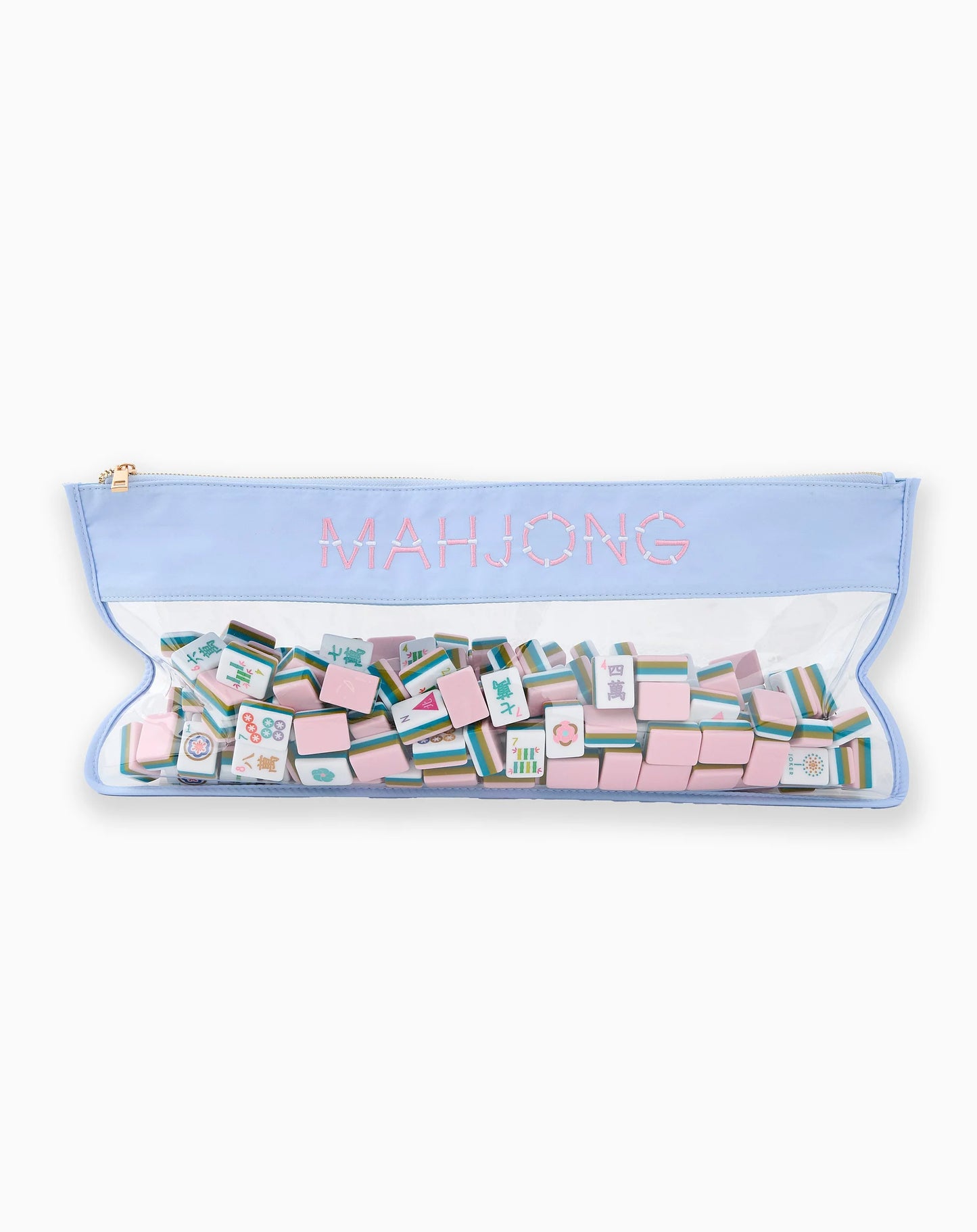 light blue bamboo tile bag