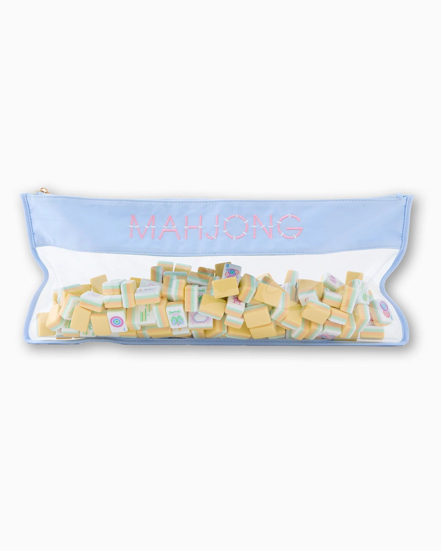 light blue bamboo tile bag