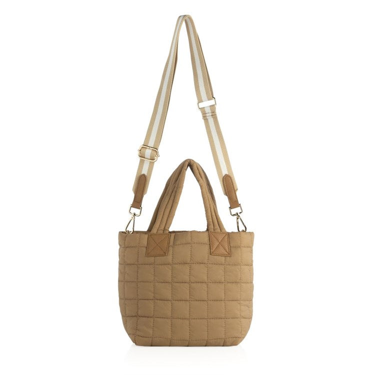 EZRA MINI TOTE CROSS-BODY,TAN