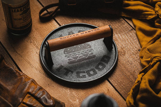 Burger Master Cast Iron Grill Press