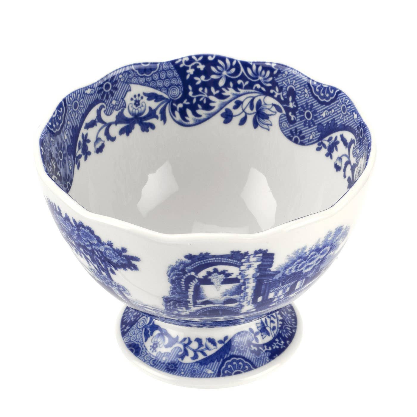Spode Blue Italian Footed Bowl