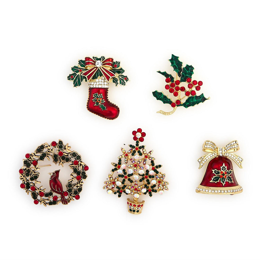 Holiday Brooches