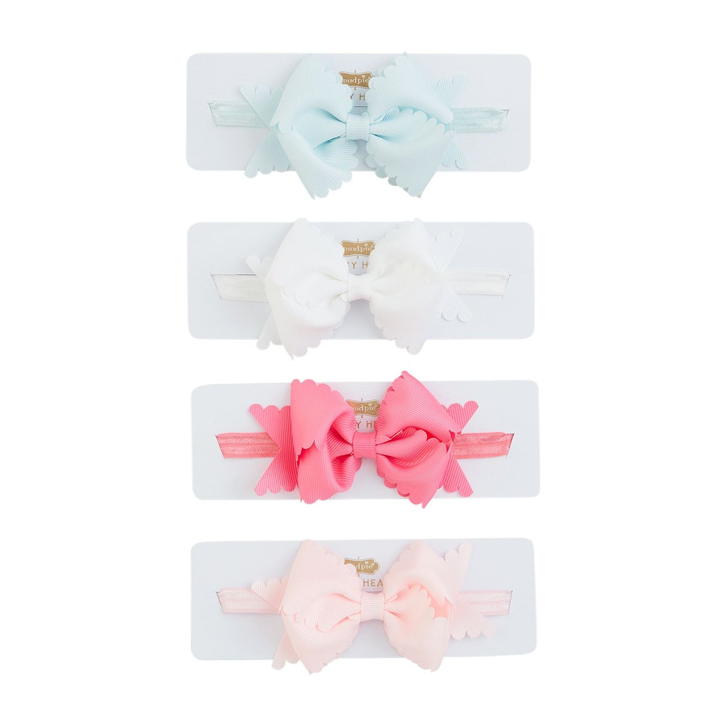 scallop bow headband