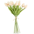 13" 12 Peach Real Touch Tulip Stems