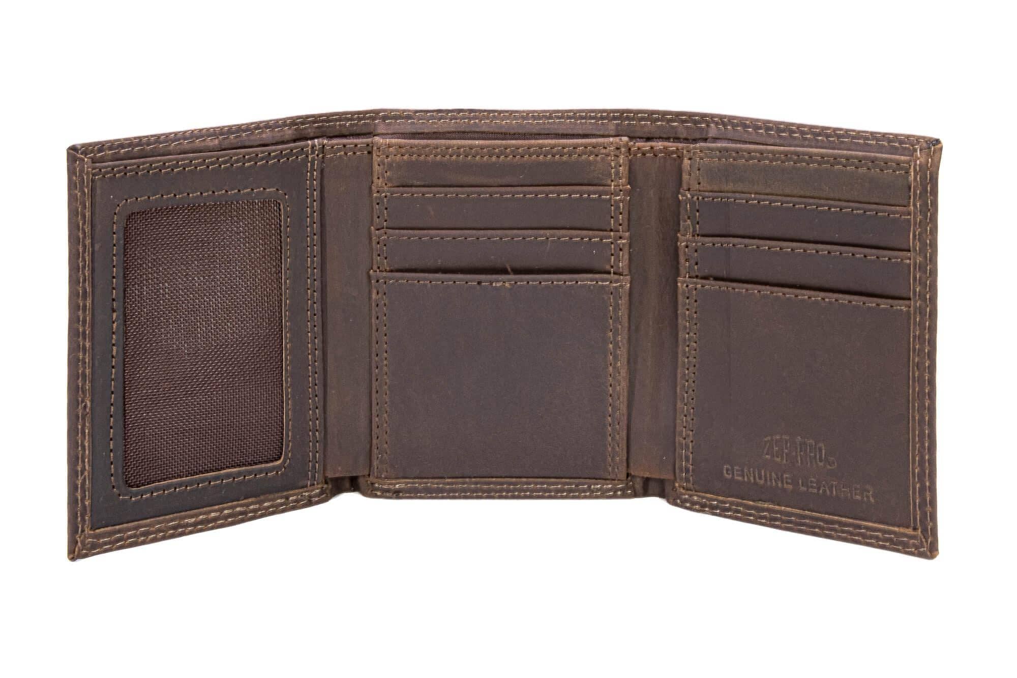 Ole Miss Rebels Men's Collegiate Trifold Leather Wallet.