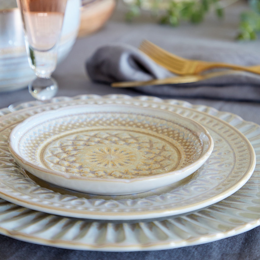 Bread Plate - Cristal Nacar by CasaFina