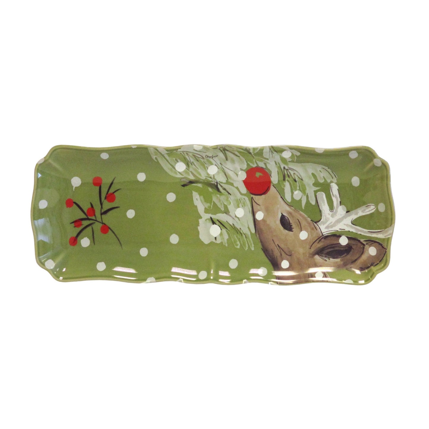 Rectangle 45 Tray CasaFina Deer Friends