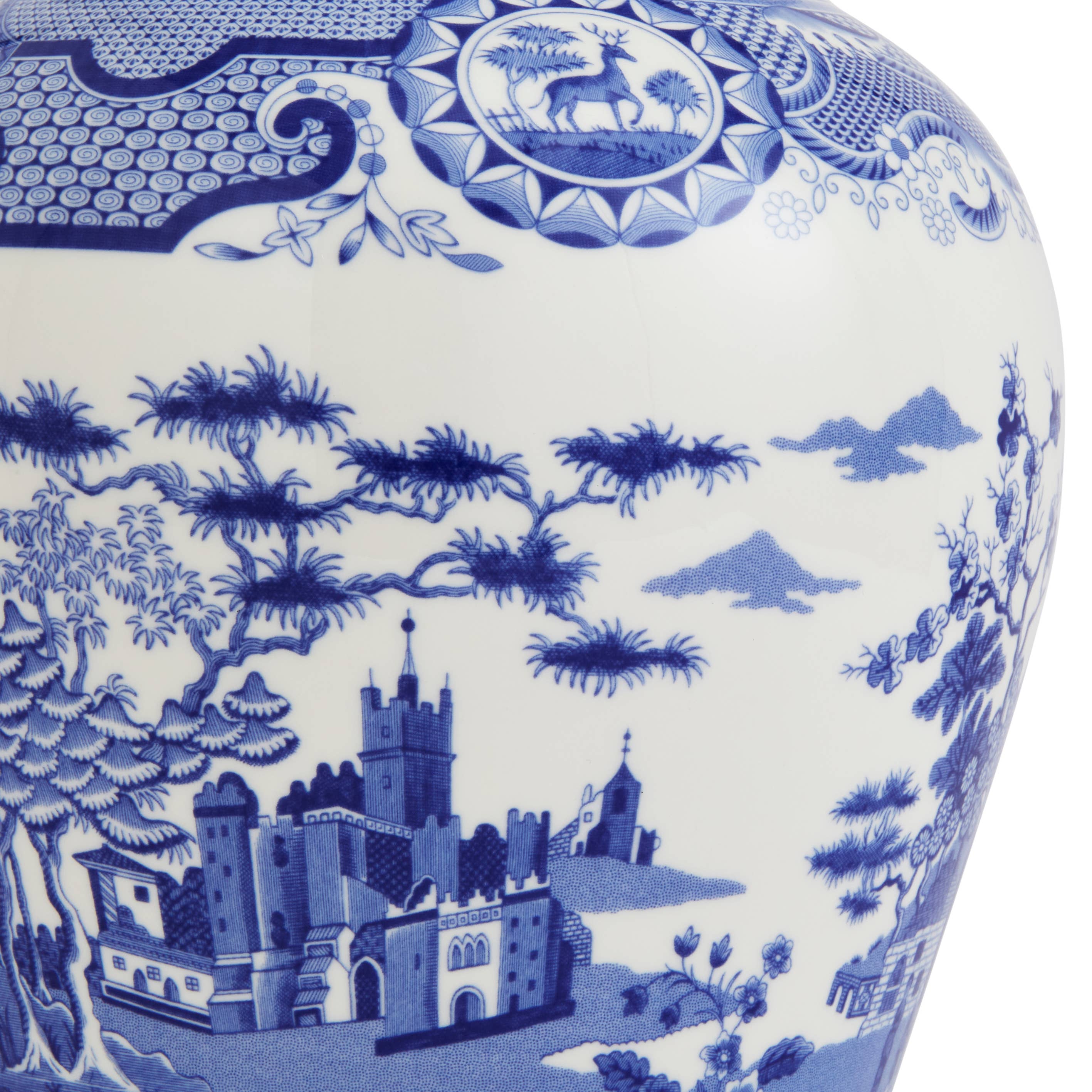 GINGER JAR 14.3" GOTHIC CASTLE