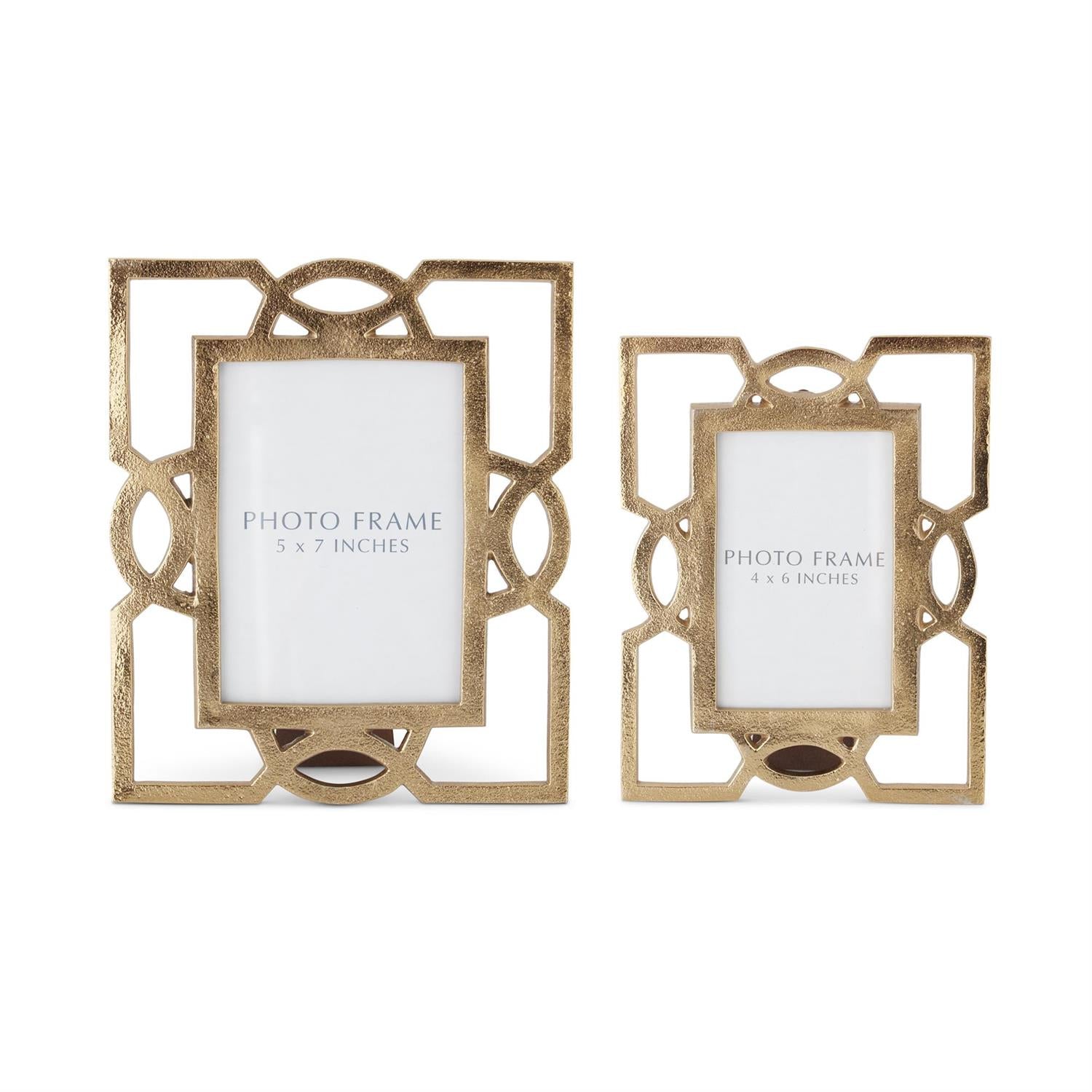 Textured Gold Cutout Frames
