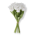13" White Parrot Tulip Bundle
