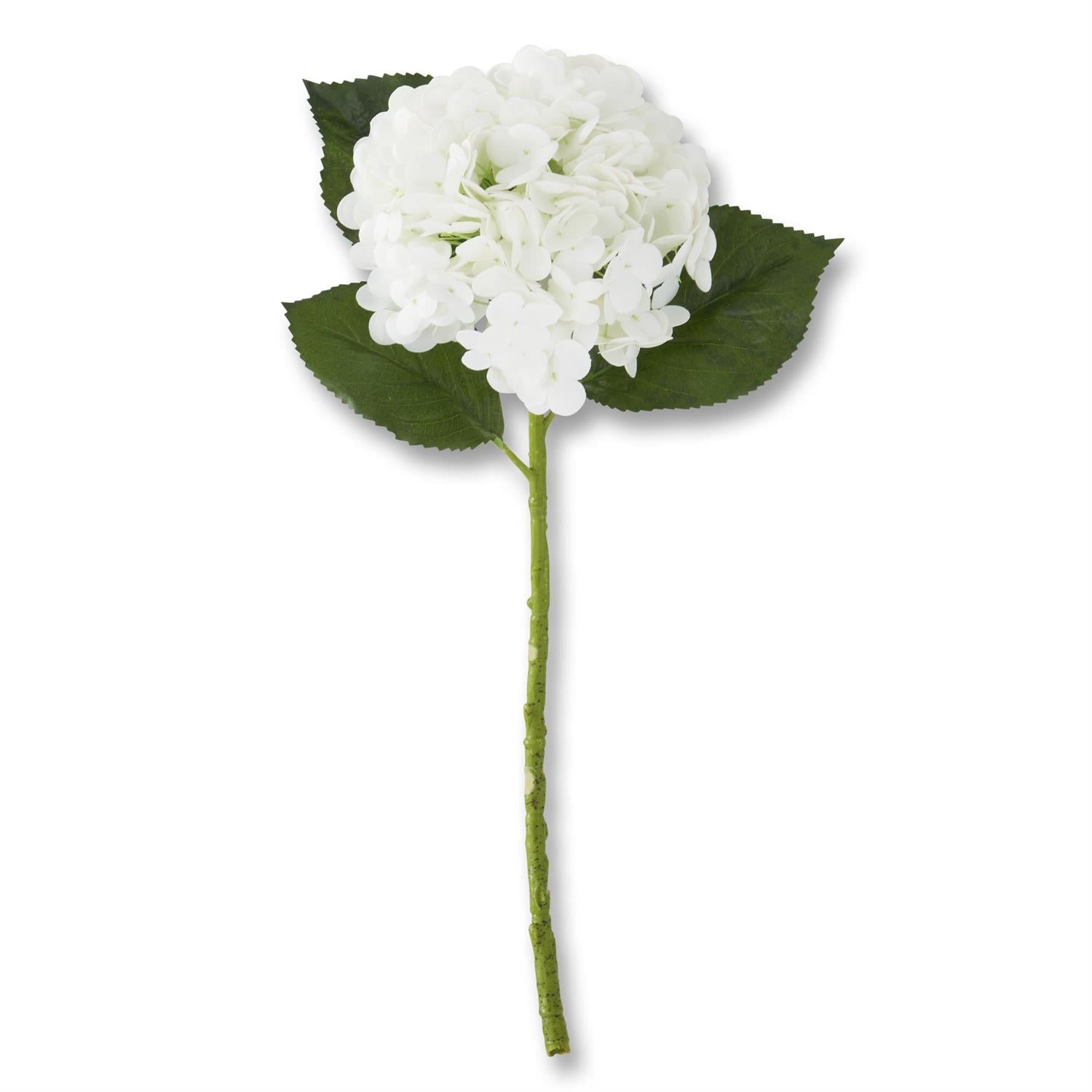 20" White Hydrangea Stem