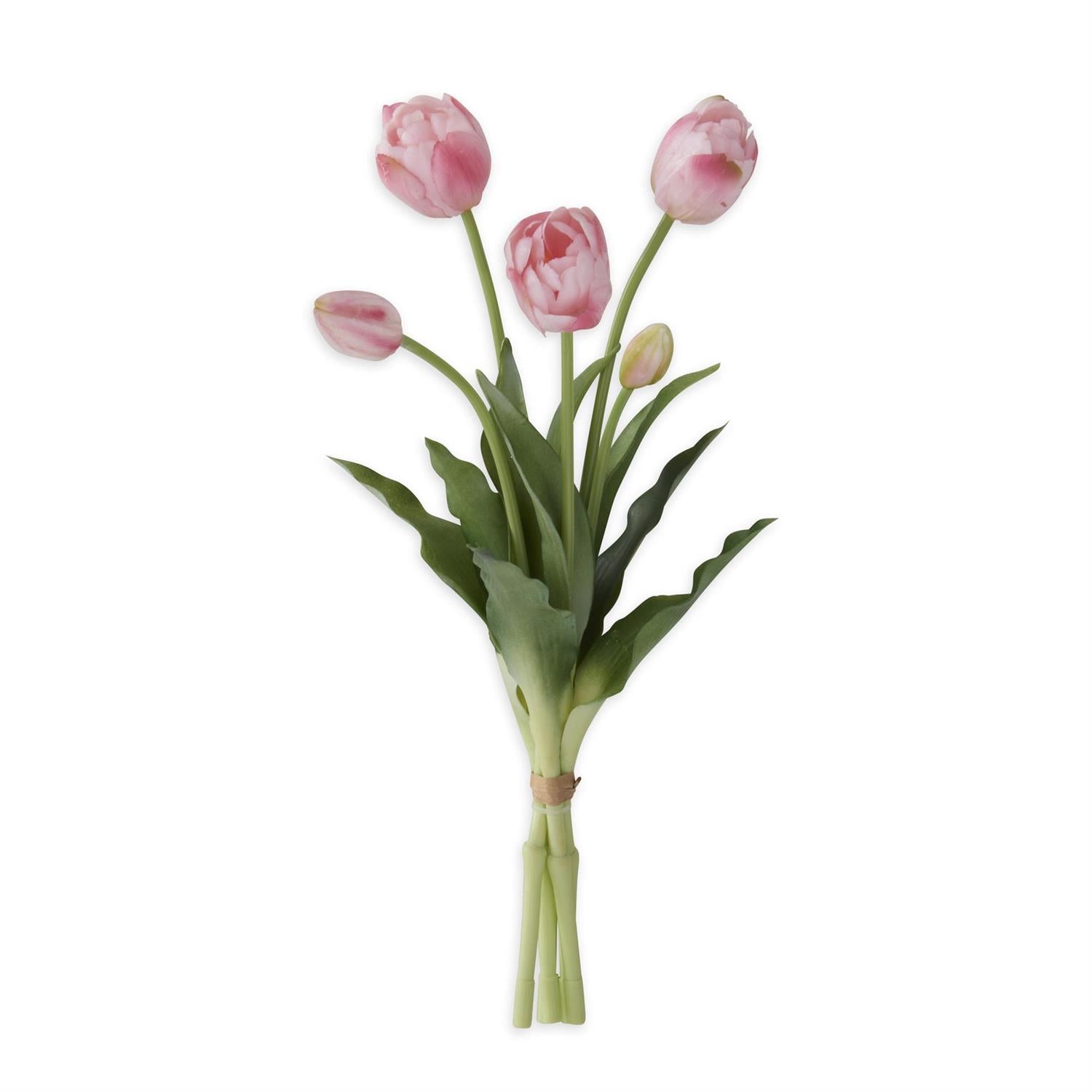 15" Pink Tulip Bud and Bloom Bundle