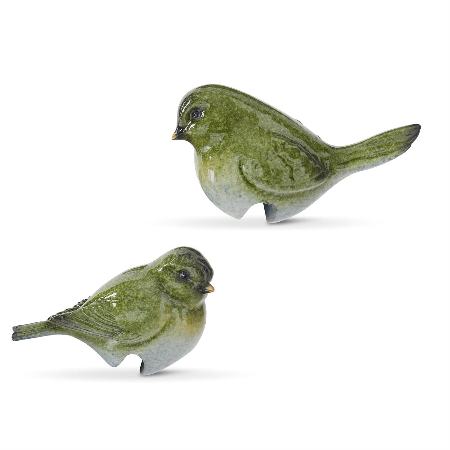Green Side Pot Sitter Bird