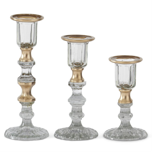 gilded taper holder