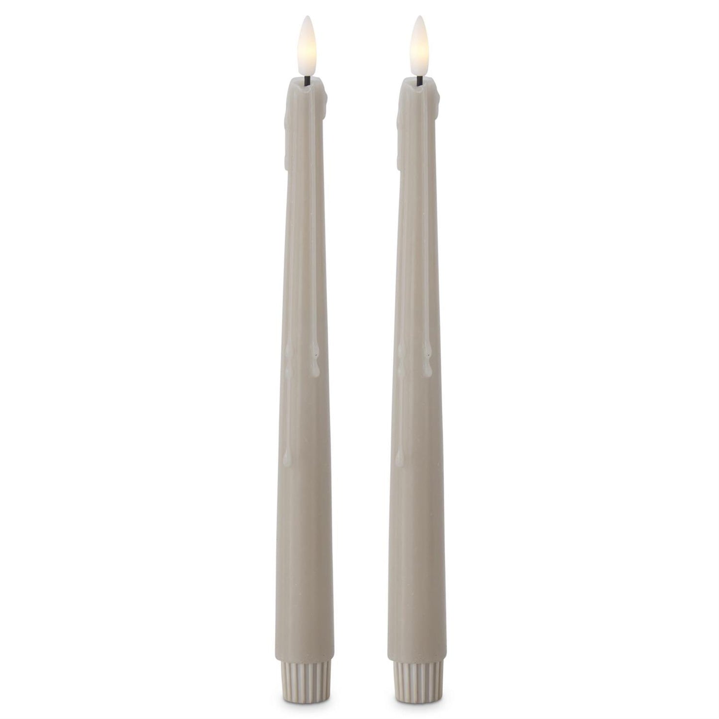 set of 2 LED drip taper candles