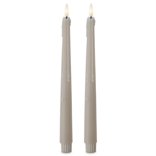 set of 2 LED drip taper candles