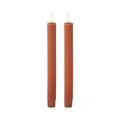 set of 2 rust tapers