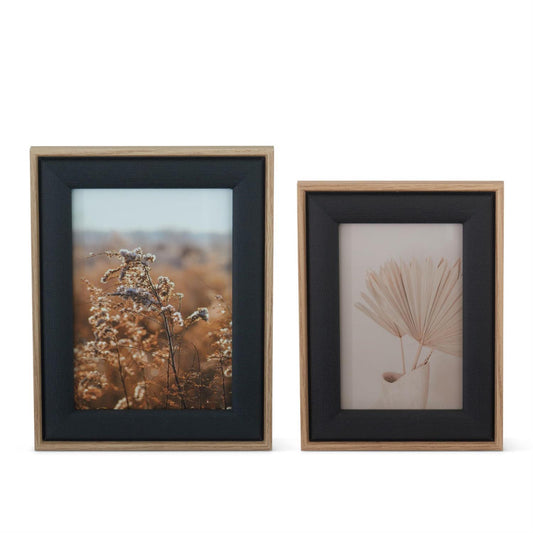 black linen frames