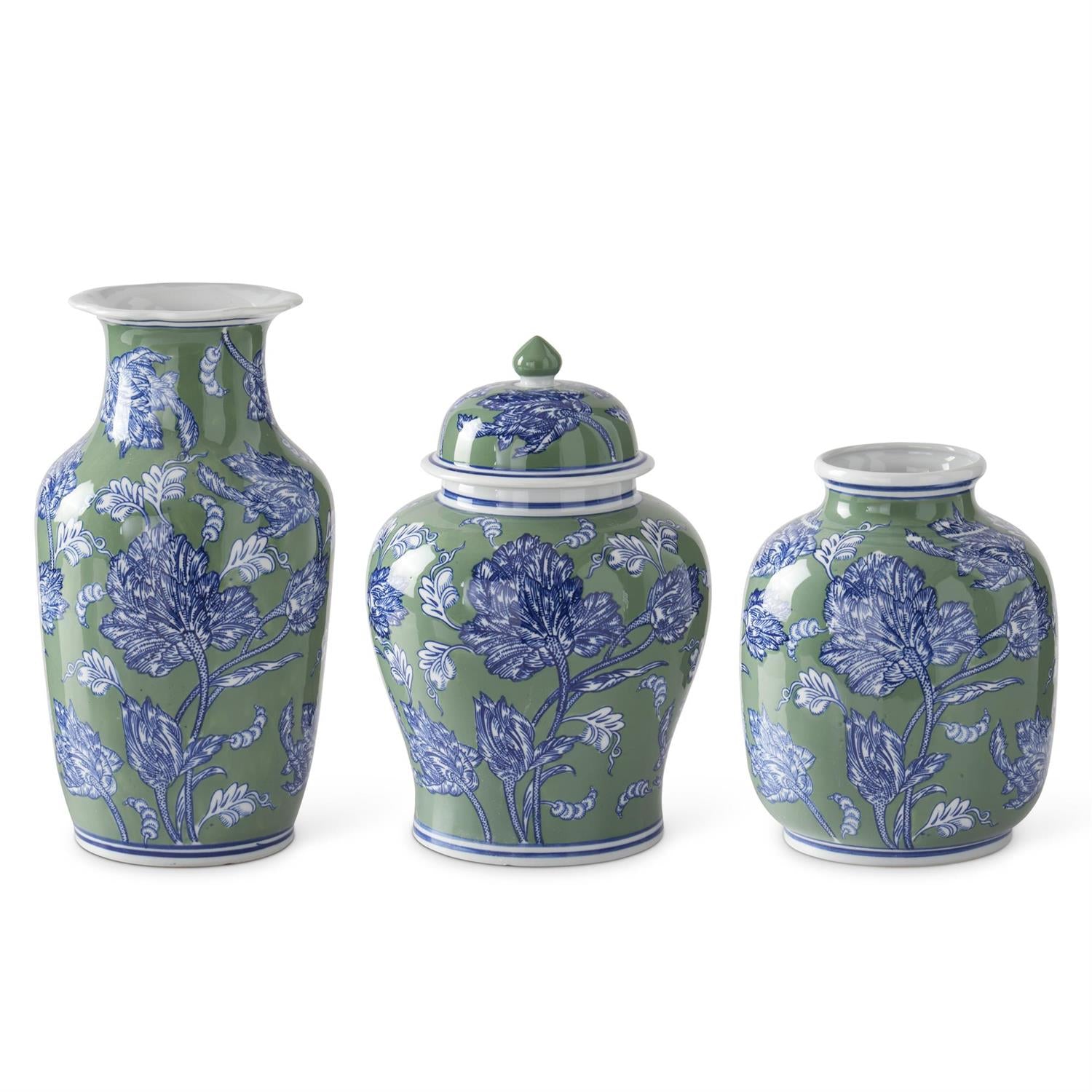 Blue Green Chinoiserie Ceramics