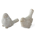 Taupe Ceramic Bird Sitters